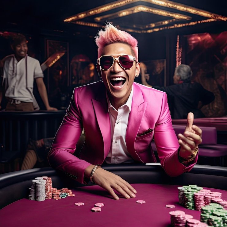 badakbet Casino Hold'em mobile interface showing dealer and community cards